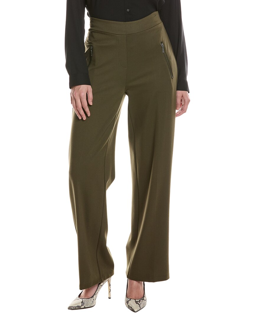 Picadilly Zip-Trim Wide Leg Full-Length Pant