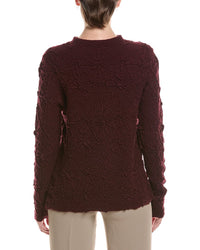 Picadilly Funnel Neck Textured Wool-Blend Sweater