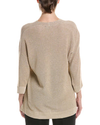 Picadilly V-Neck Metallic Top