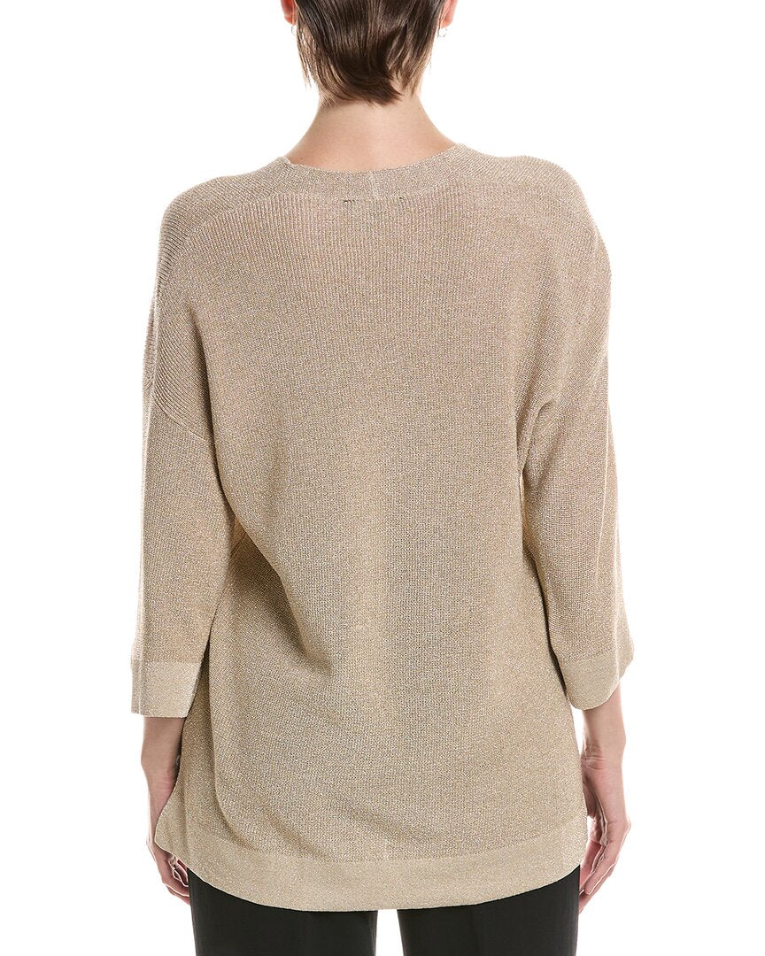 Picadilly V-Neck Metallic Top