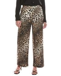 Picadilly Animal Print Wide-Leg Pant