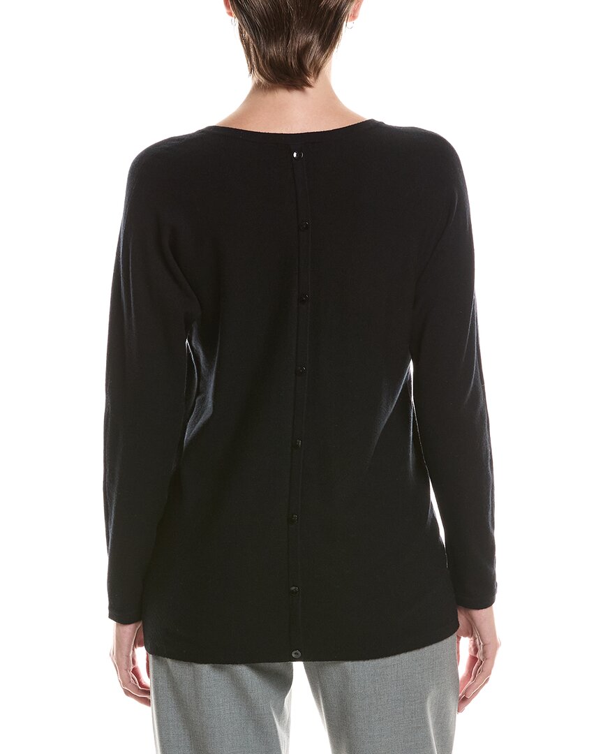 Picadilly Button Back V-Neck Sweater