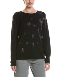 Picadilly Picadilly Star Heart Rhinestone Sweater