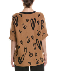 Picadilly Stone Embellished Heart Sweater