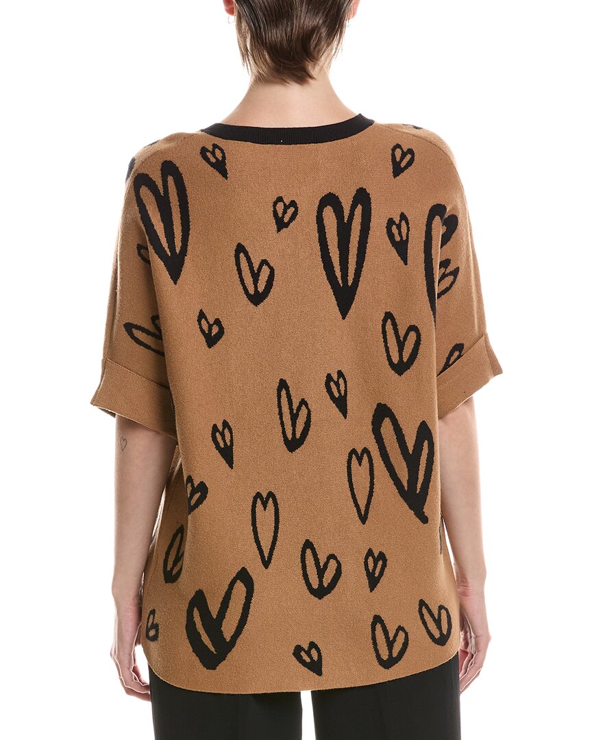 Picadilly Stone Embellished Heart Sweater