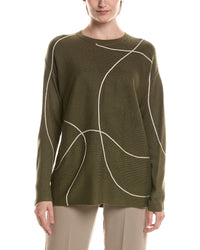 Picadilly Metallic Trim Sweater