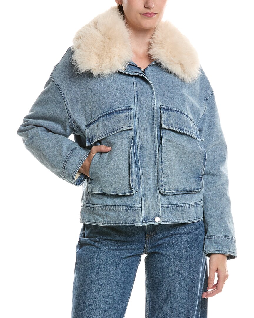 Picadilly Zip Front Denim Jacket