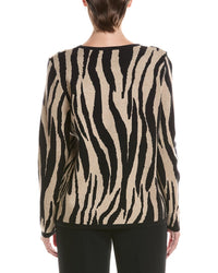 Picadilly Animal Jacquard Sweater