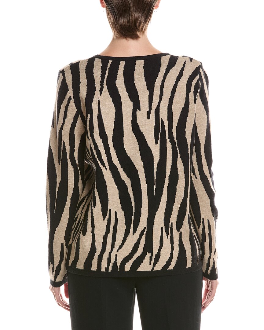 Picadilly Animal Jacquard Sweater