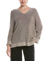 Picadilly V-Neck Metallic Top
