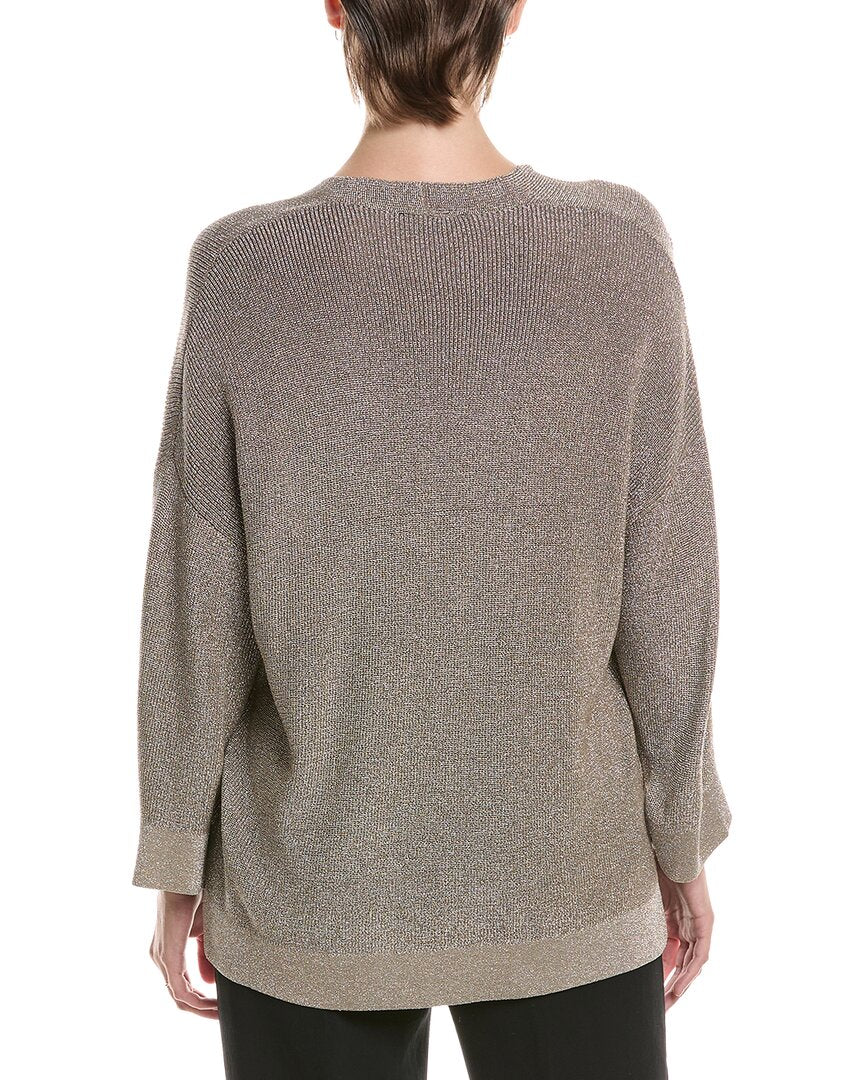Picadilly V-Neck Metallic Top