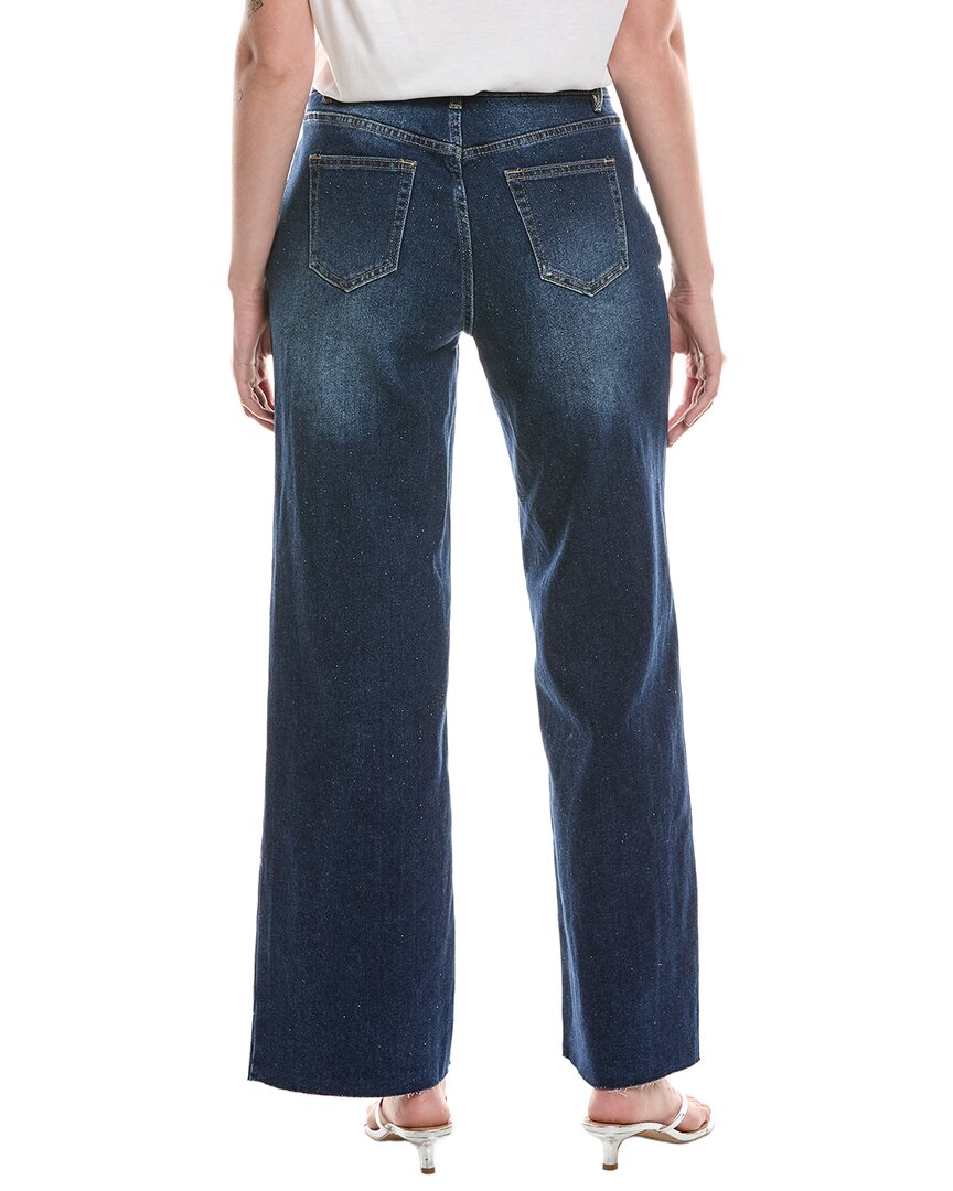 Picadilly Glitter Wide-Leg Ful Length Jean