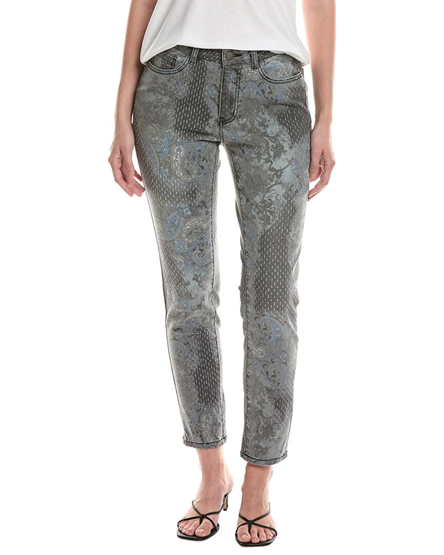 Picadilly Slim-Leg Full-Length Printed Jean