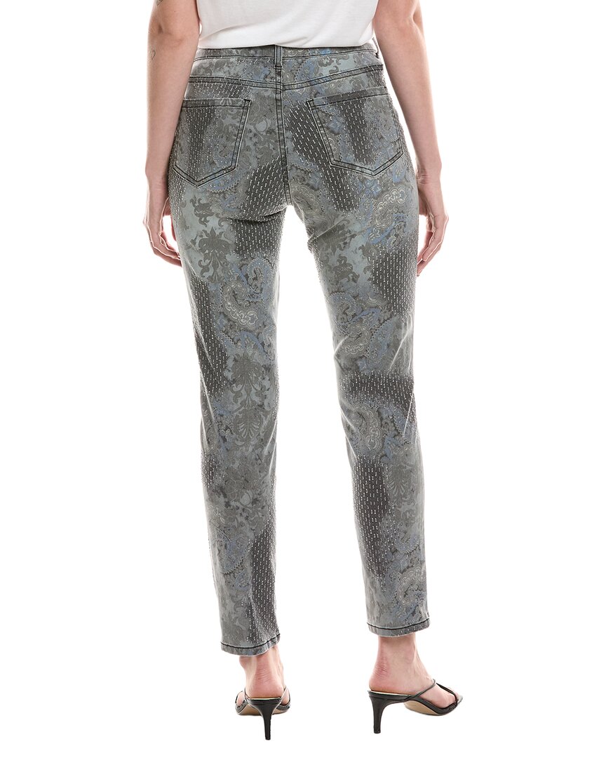 Picadilly Slim-Leg Full-Length Printed Jean