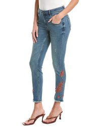 Picadilly Embroidered Ankle Length Jean