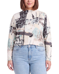 Picadilly Picadilly Crewneck Printed Top