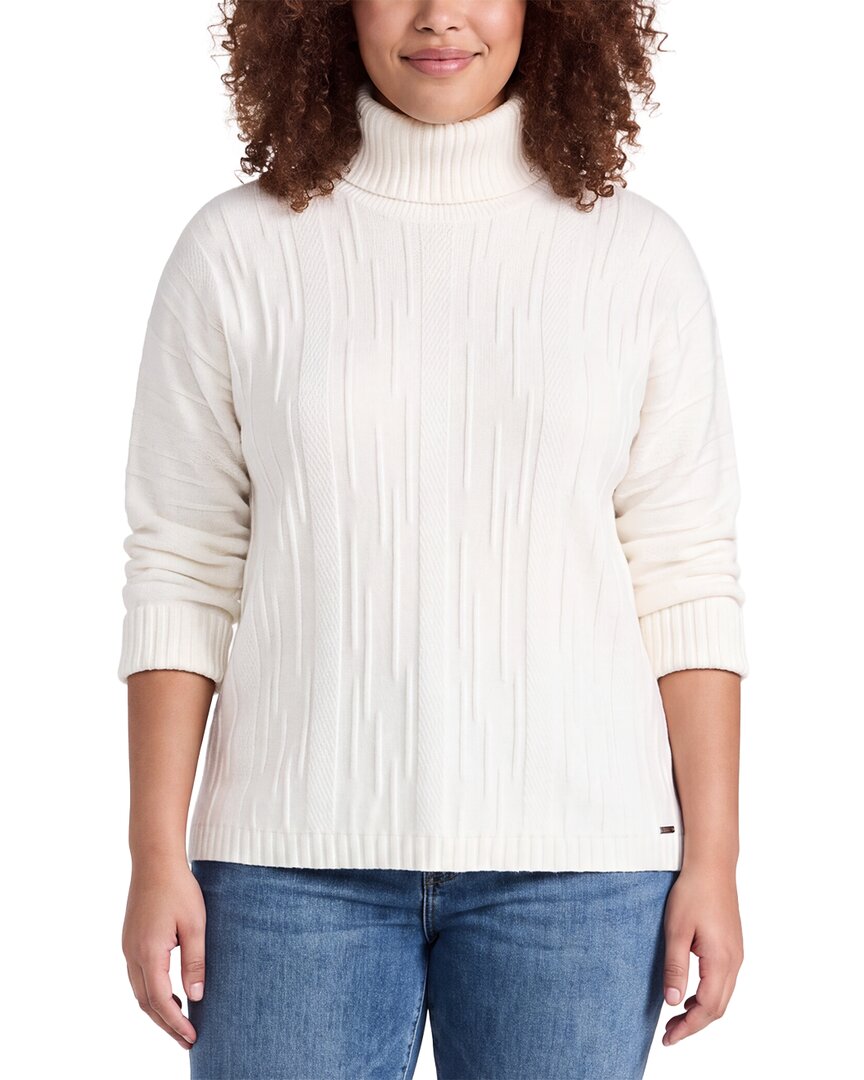 Picadilly Picadilly 3/4-Sleeve Textured Sweater