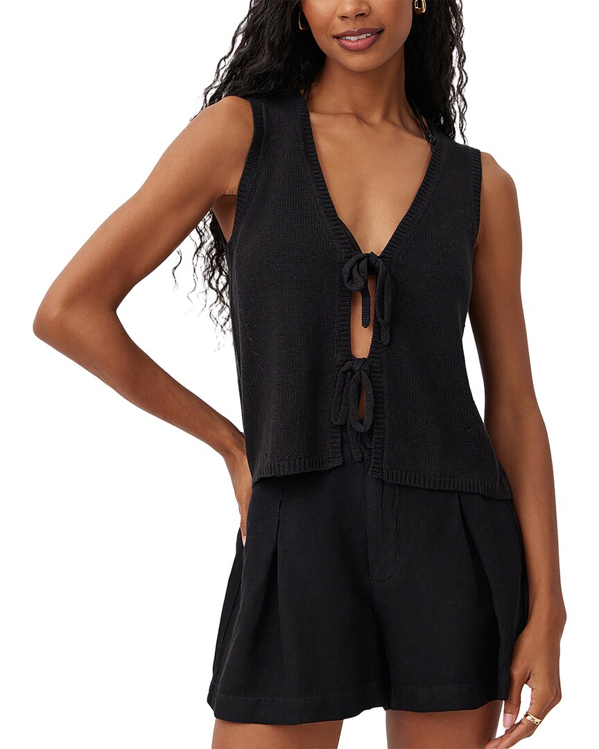 Bella Dahl Bella Dahl Linen-Blend Tie Front Vest