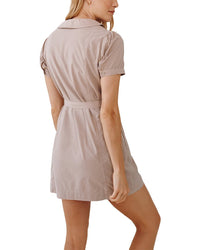 Bella Dahl Bella Dahl Seamed Puritan Collar Mini Dress