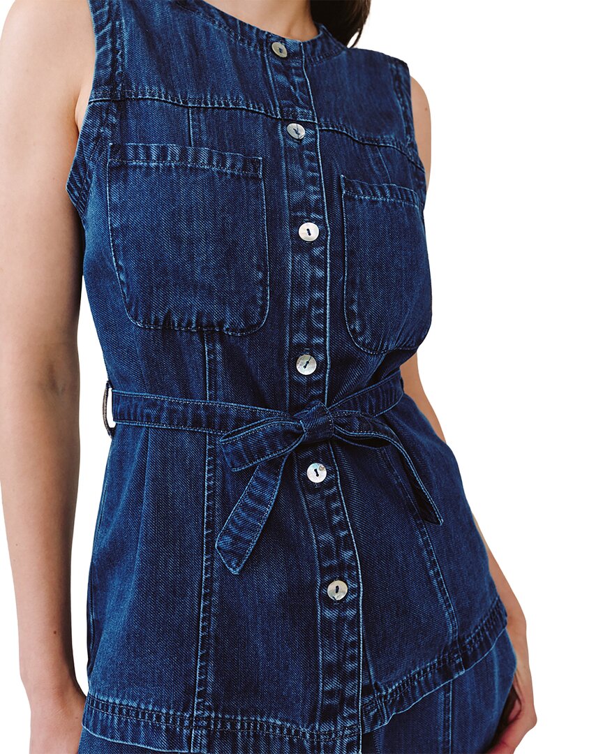 Bella Dahl Bella Dahl Seamed Belted Vest