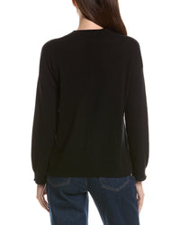 Hannah Rose Hannah Rose Basic V-Neck 100% Cashmere Sweater