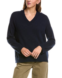 Hannah Rose Hannah Rose Basic 100% Cashmere V-Neck Sweater