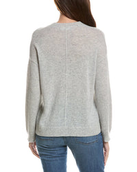 Hannah Rose Hannah Rose Basic V-Neck 100% Cashmere Sweater