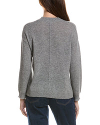 Hannah Rose Hannah Rose Basic V-Neck 100% Cashmere Sweater