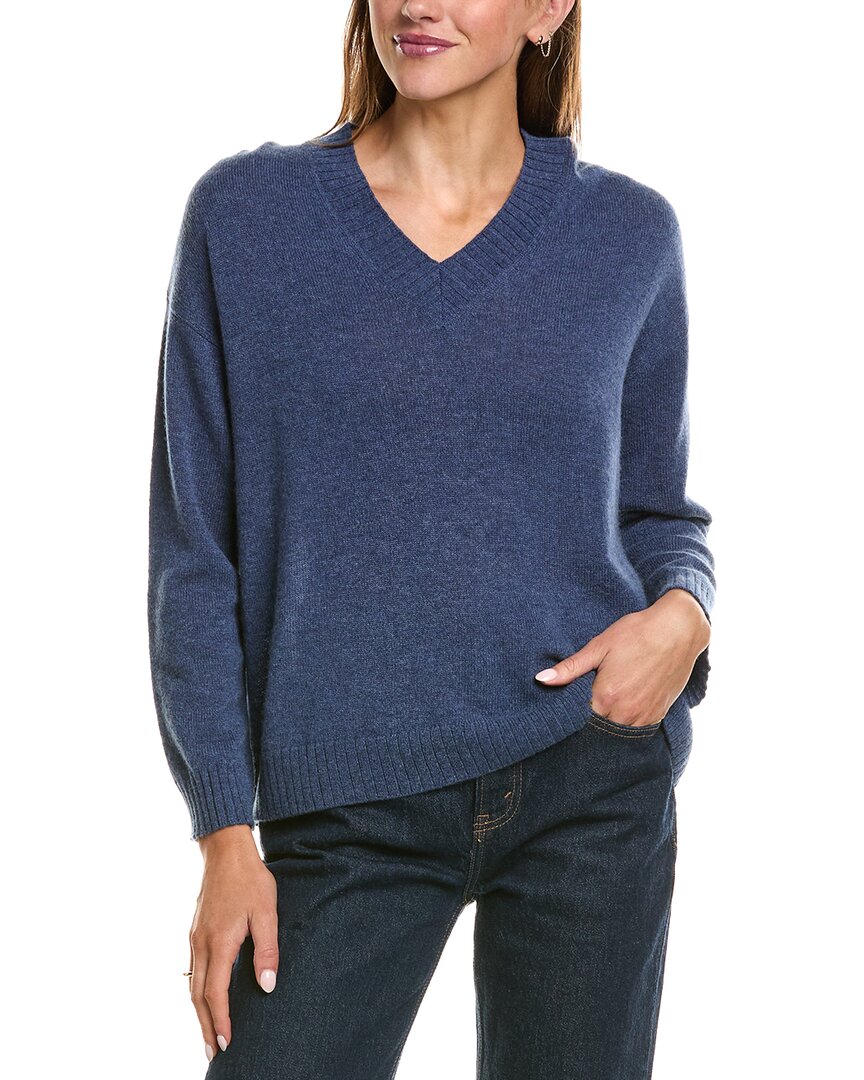 Hannah Rose Hannah Rose Basic 100% Cashmere V-Neck Sweater