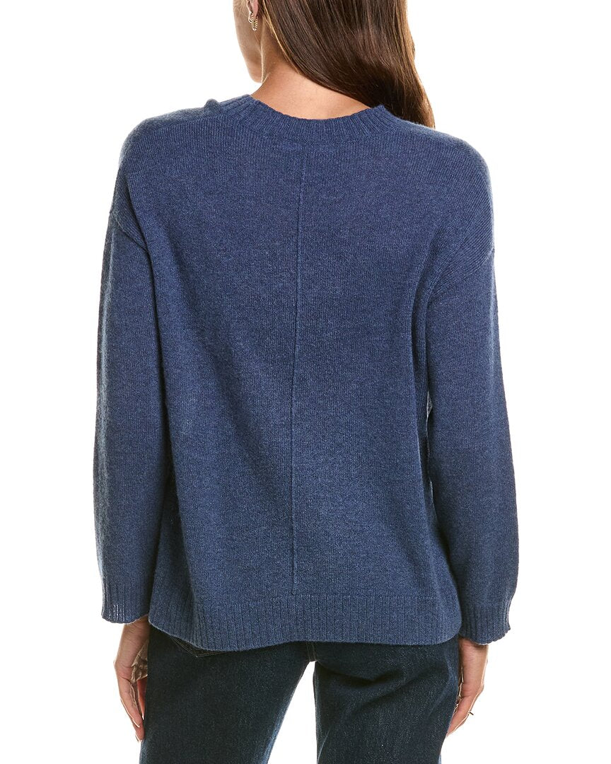Hannah Rose Hannah Rose Basic 100% Cashmere V-Neck Sweater