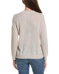 Hannah Rose Hannah Rose Basic V-Neck 100% Cashmere Sweater