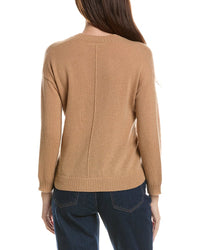 Hannah Rose Hannah Rose Basic V-Neck 100% Cashmere Sweater