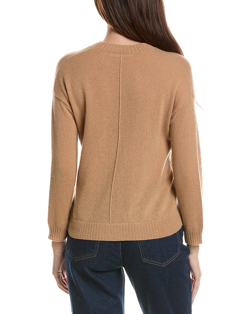 Hannah Rose Hannah Rose Basic V-Neck 100% Cashmere Sweater