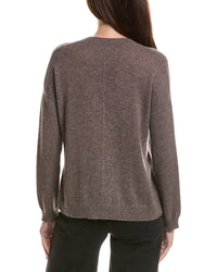 Hannah Rose Hannah Rose Basic V-Neck 100% Cashmere Sweater