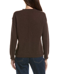 Hannah Rose Hannah Rose Basic V-Neck 100% Cashmere Sweater