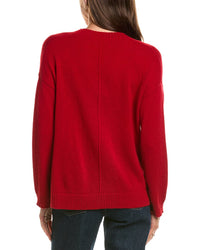 Hannah Rose Hannah Rose Basic V-Neck 100% Cashmere Sweater