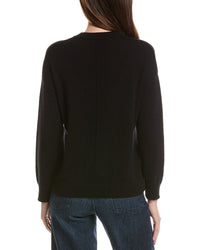 Hannah Rose Basic Crewneck 100% Cashmere Sweater
