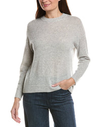 Hannah Rose Hannah Rose Basic Crewneck 100% Cashmere Sweater
