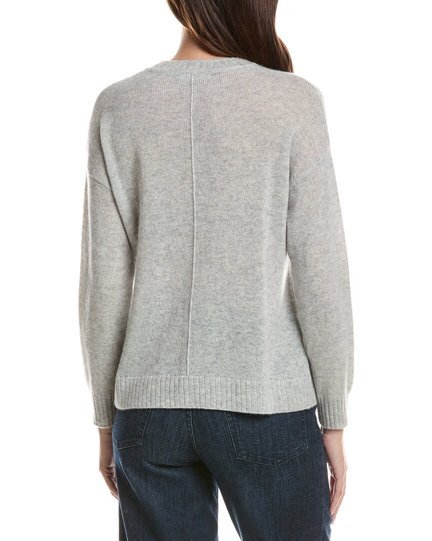 Hannah Rose Hannah Rose Basic Crewneck 100% Cashmere Sweater