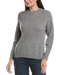 Hannah Rose Hannah Rose Basic Crewneck 100% Cashmere Sweater