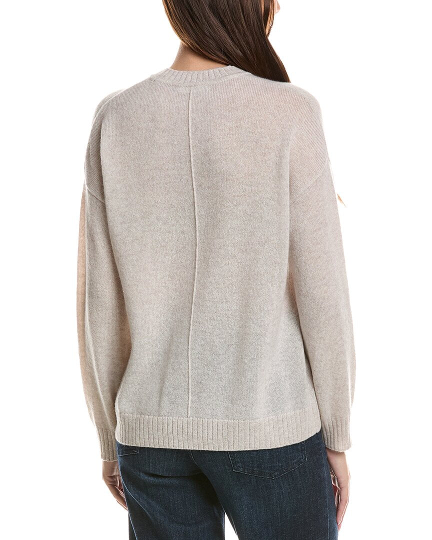 Hannah Rose Hannah Rose Basic Crewneck 100% Cashmere Sweater