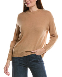 Hannah Rose Hannah Rose Basic Crewneck 100% Cashmere Sweater