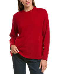 Hannah Rose Hannah Rose Basic Crewneck 100% Cashmere Sweater