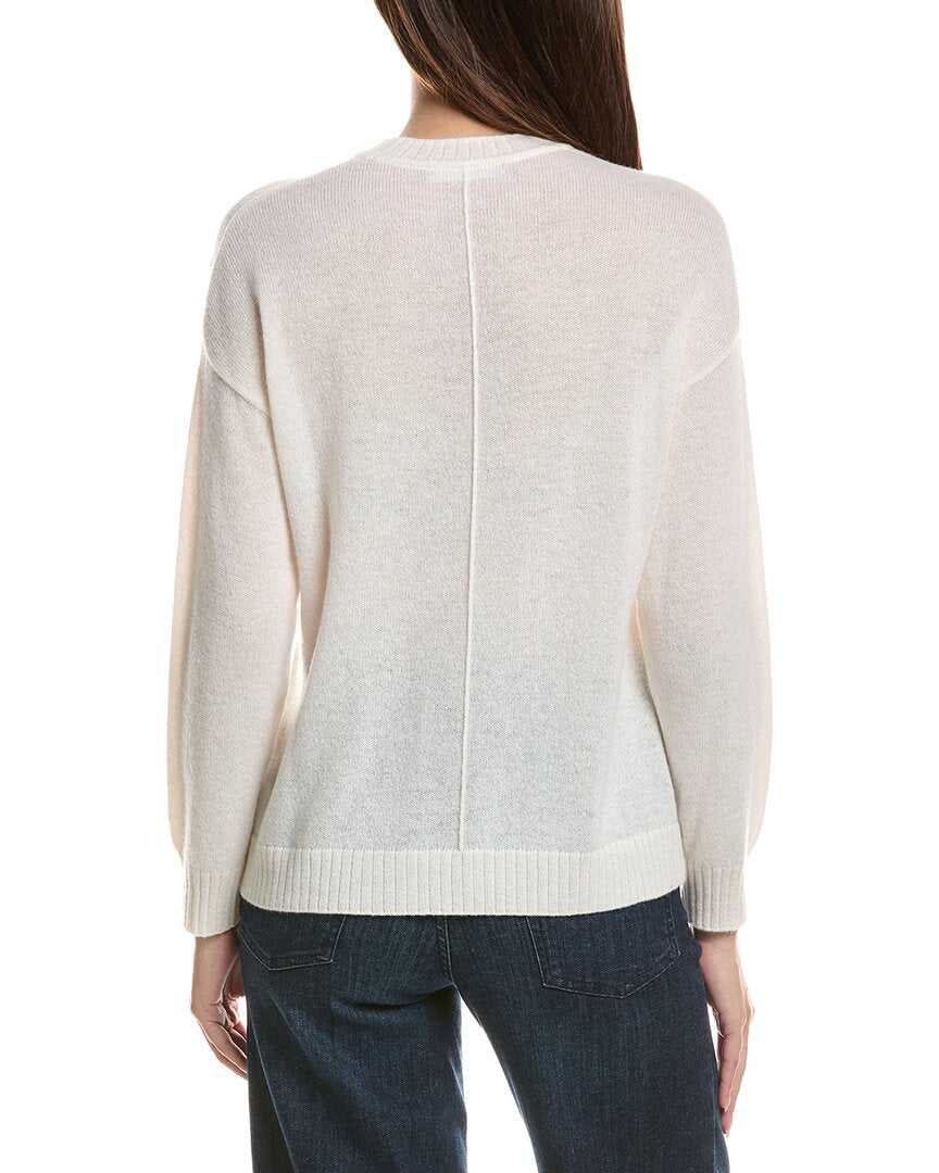 Hannah Rose Hannah Rose Basic Crewneck 100% Cashmere Sweater