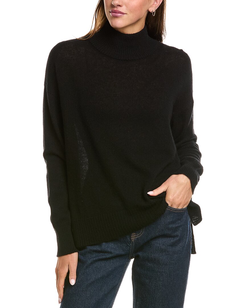 Hannah Rose Hannah Rose Basic 100% Cashmere Mock Neck Sweater