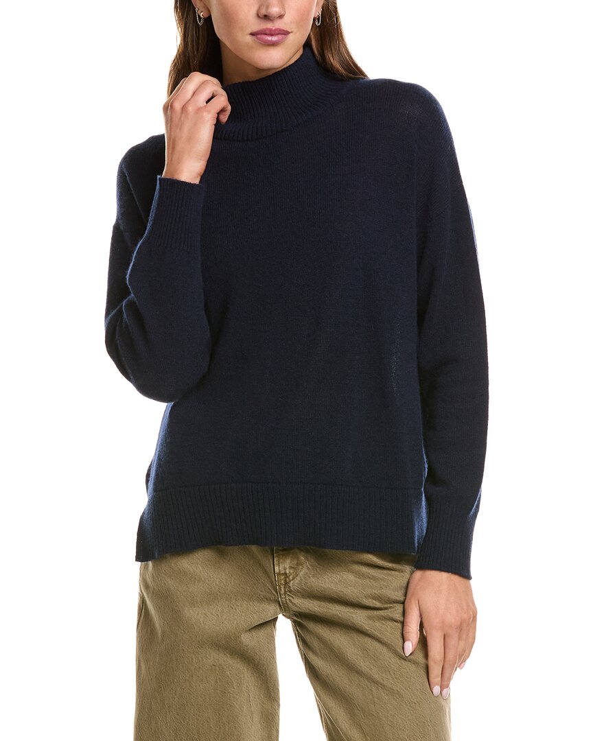 Hannah Rose Hannah Rose Basic 100% Cashmere Mock Neck Sweater