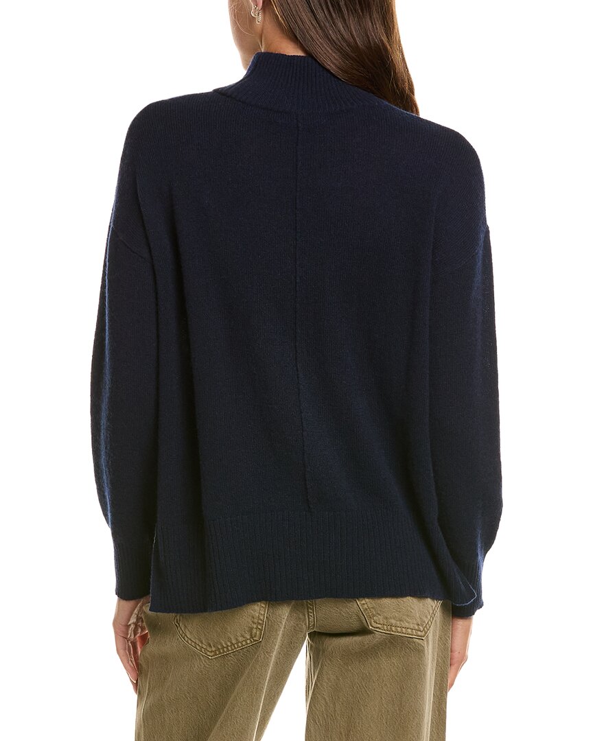 Hannah Rose Hannah Rose Basic 100% Cashmere Mock Neck Sweater