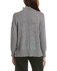Hannah Rose Hannah Rose Basic Mock Neck 100% Cashmere Sweater