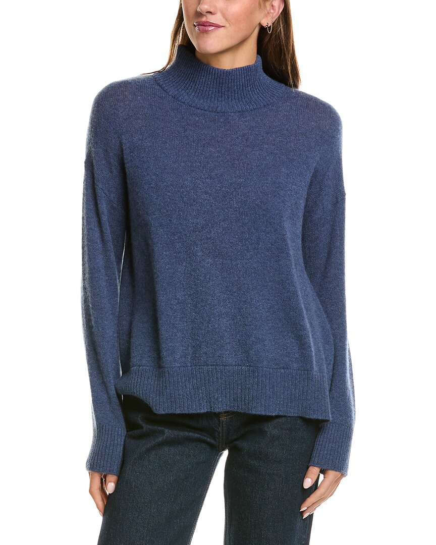 Hannah Rose Hannah Rose Basic 100% Cashmere Mock Neck Sweater