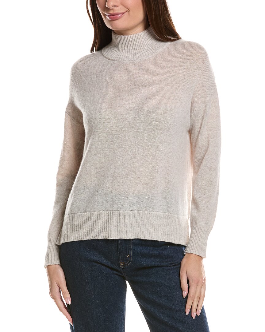 Hannah Rose Hannah Rose Basic Mock Neck 100% Cashmere Sweater